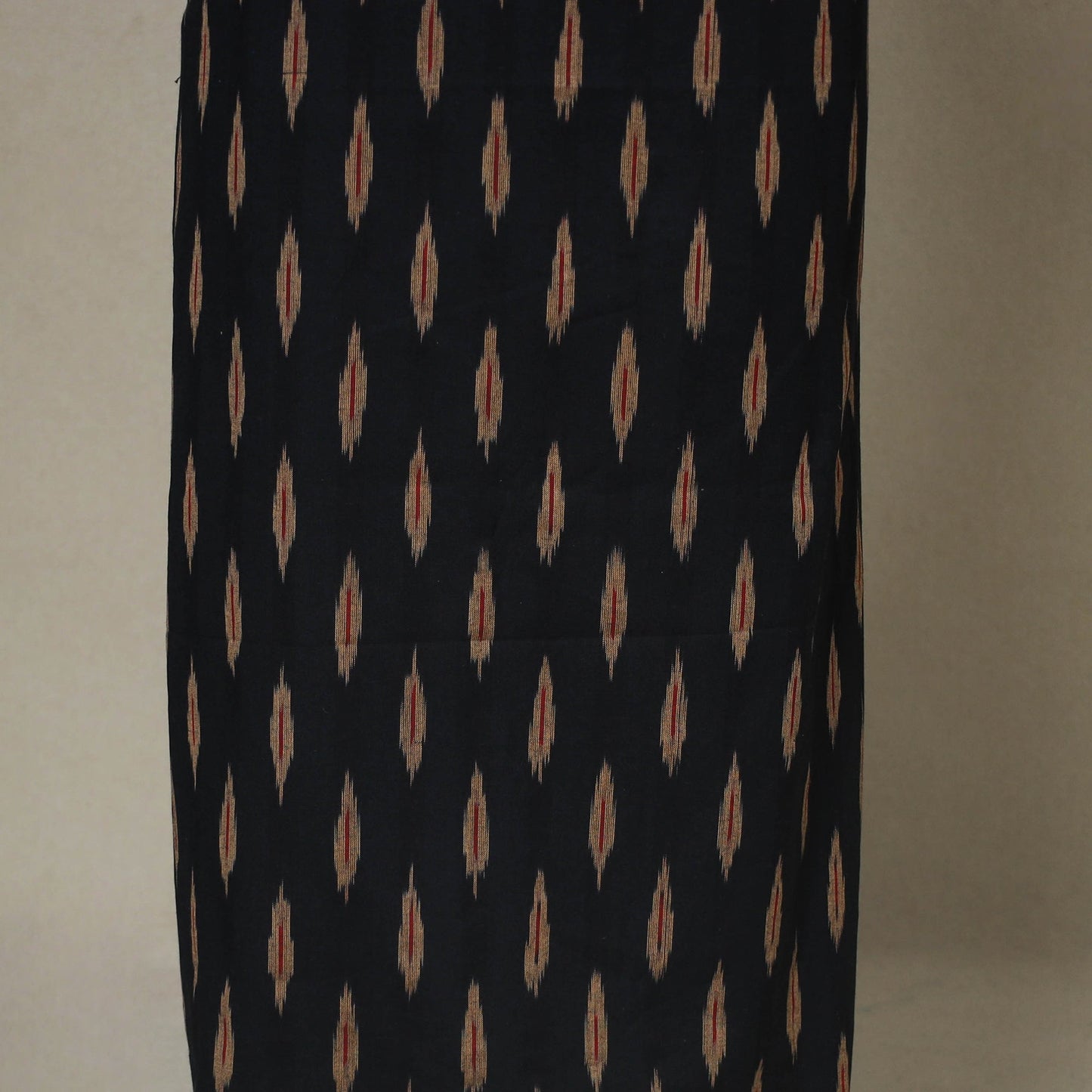 Black - 2pc unstitched pochampally ikat dress material