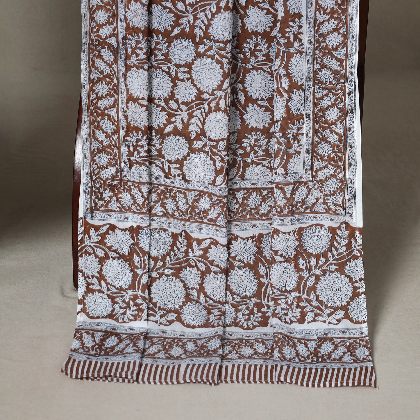 Black - 2pc unstitched pochampally ikat dress material