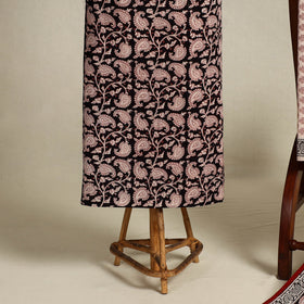 Black 3pc Bagh Print Cotton Dress Material Set