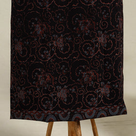 Black 3pc Block Print Natural Dyed Ajrakh Dress Material