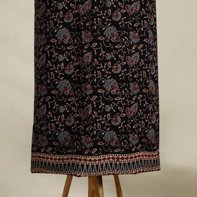 Black 3pc Block Print Natural Dyed Ajrakh Dress Material