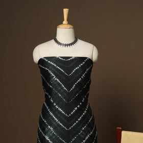 3pc chanderi silk unstitched tie-dye shibori dress material