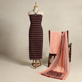 Black - 3pc cotton bagh unstitched dress material 10