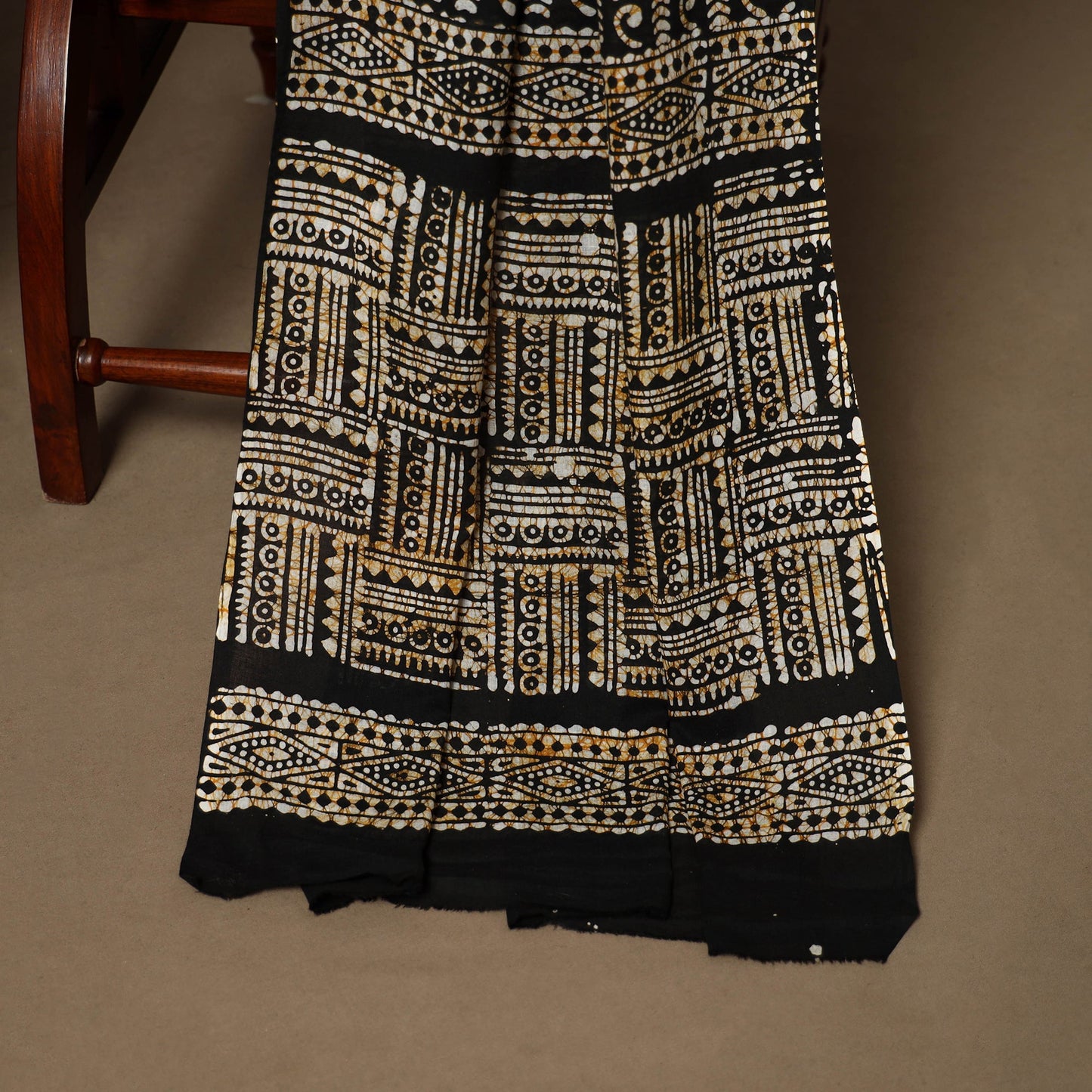 Black - 3pc cotton kutch batik dress material 08