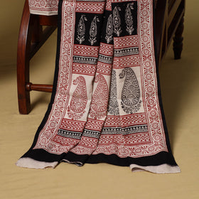 Black - 3pc cotton unstitched bagh dress material