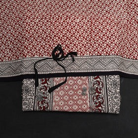 Black - 3pc cotton unstitched bagh dress material