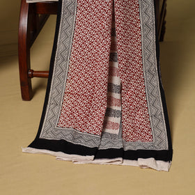 Black - 3pc cotton unstitched bagh dress material