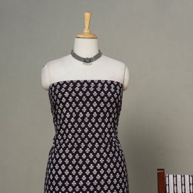 Black - 3pc cotton unstitched bagh dress material 10