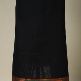 Black 3pc Cotton Unstitched Dharwad Dress Material