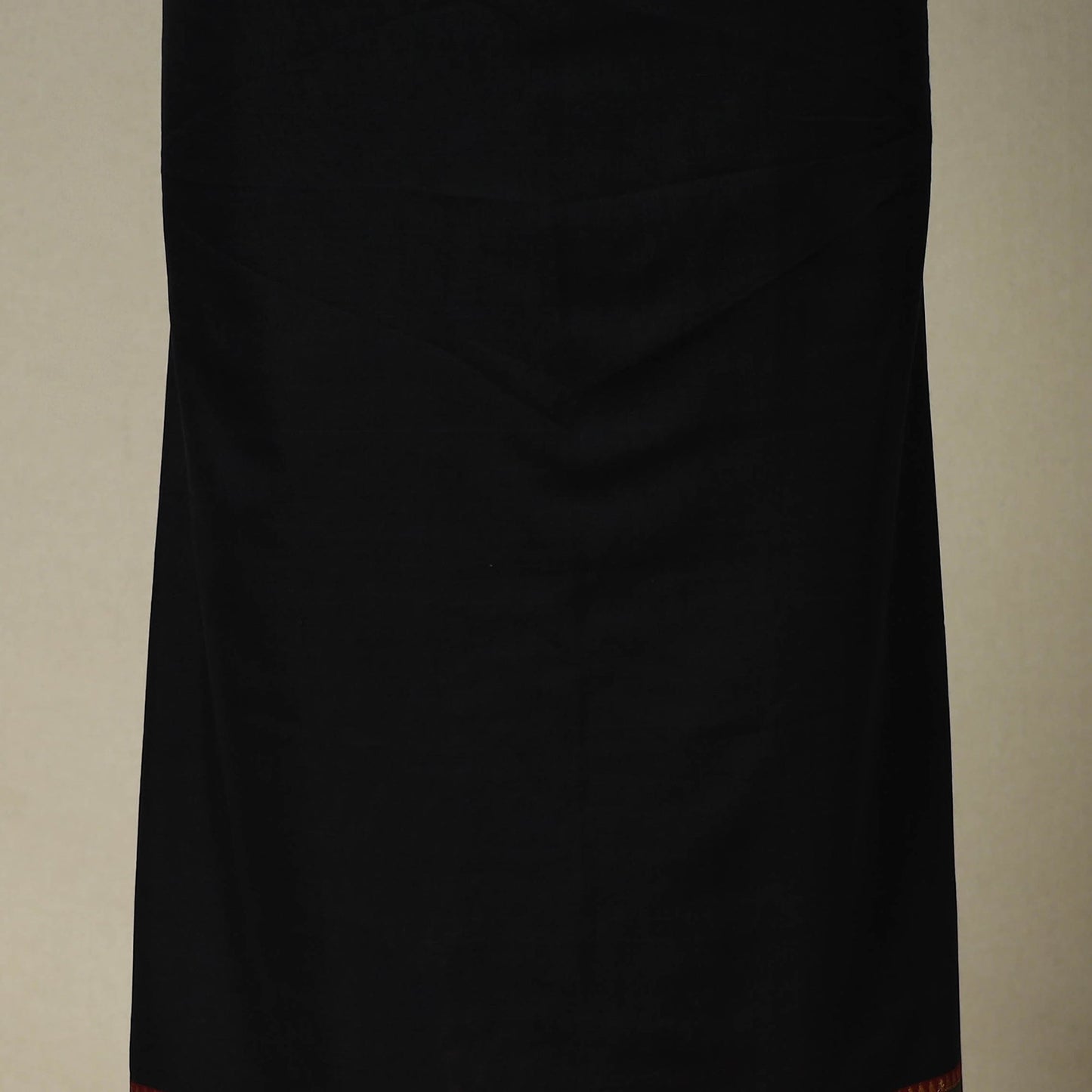 Black 3pc Cotton Unstitched Dharwad Dress Material