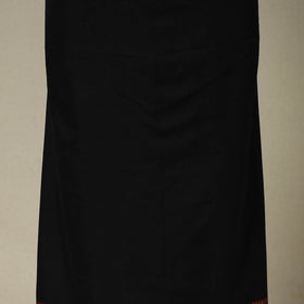 Black 3pc Cotton Unstitched Dharwad Dress Material