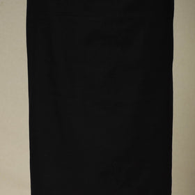 Black 3pc Cotton Unstitched Dharwad Dress Material