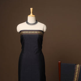 Black - 3pc cotton unstitched dharwad dress material 15