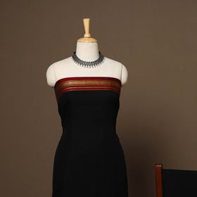 Black - 3pc cotton unstitched dharwad dress material