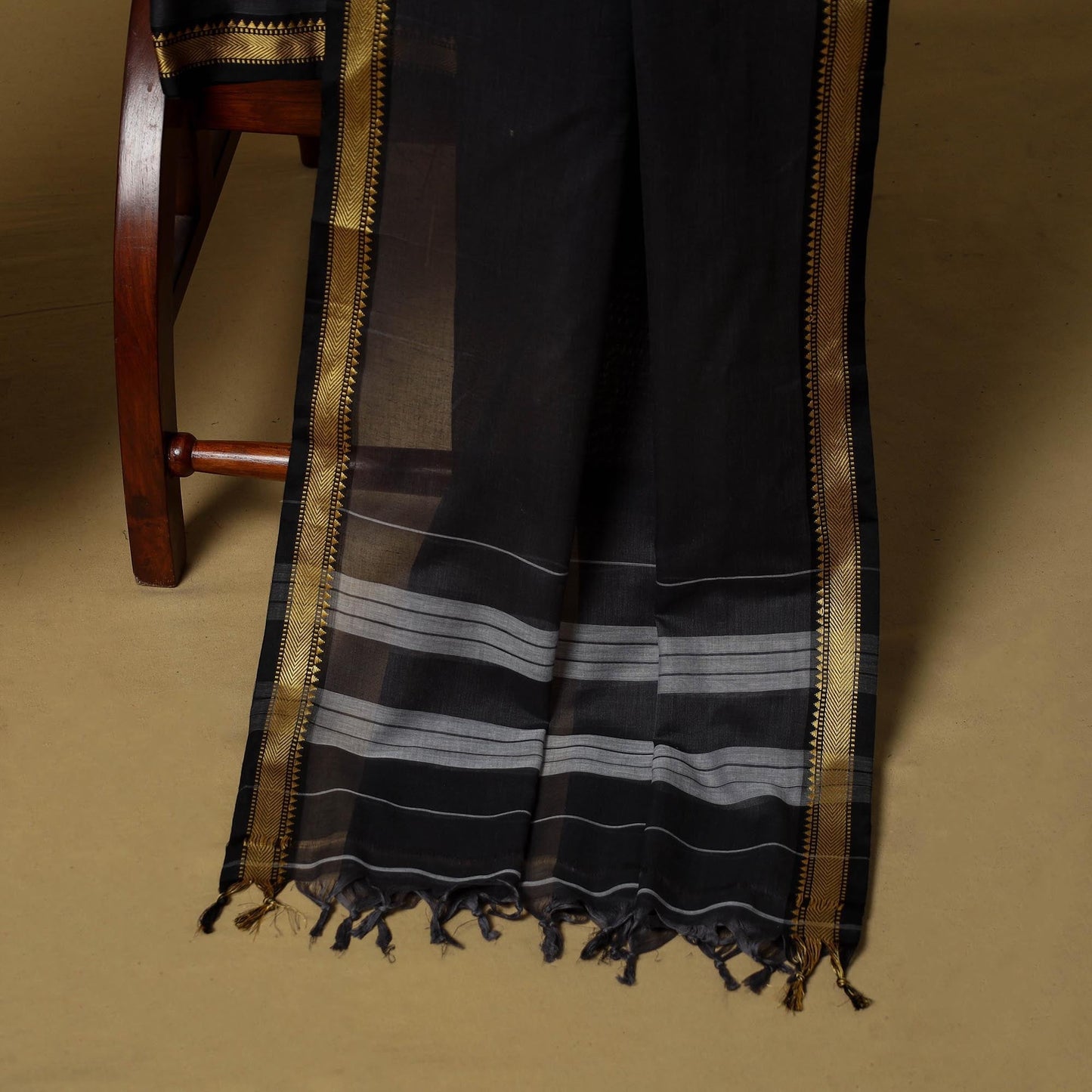 3pc cotton unstitched dharwad dress material with border 12