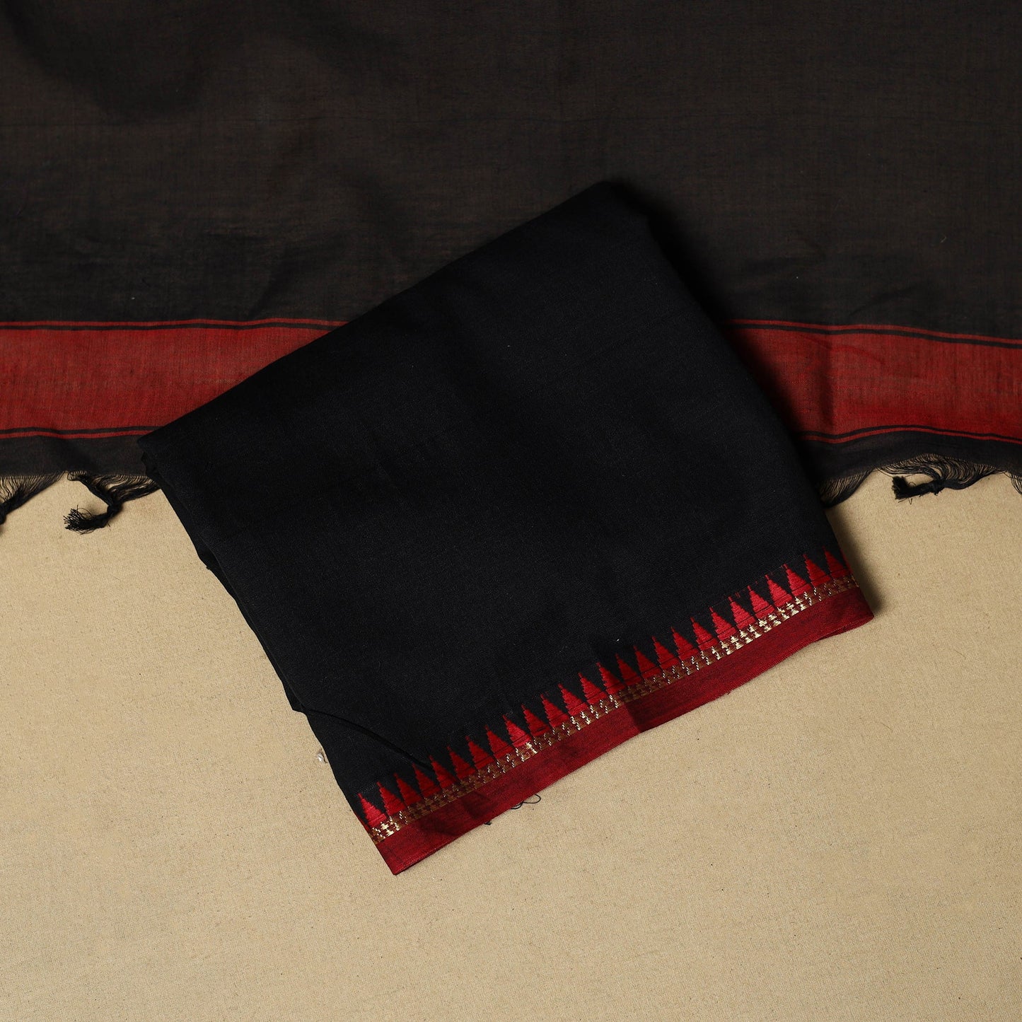 3pc cotton unstitched dharwad dress material with border 16