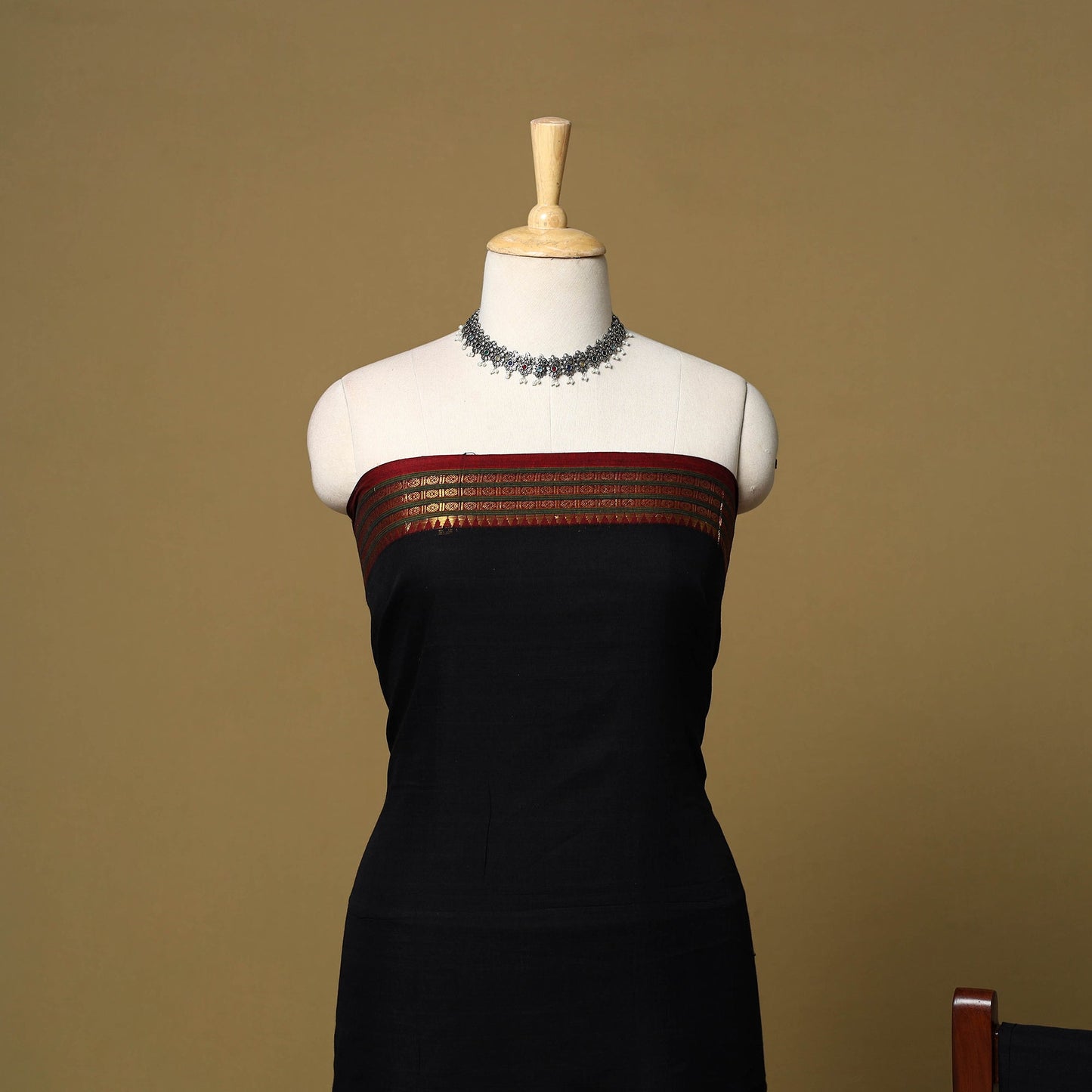 3pc cotton unstitched dharwad dress material with border 34