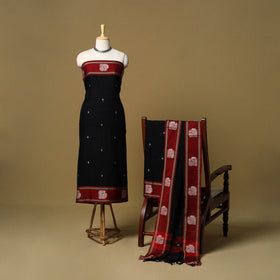 3pc cotton unstitched dharwad dress material with border 52