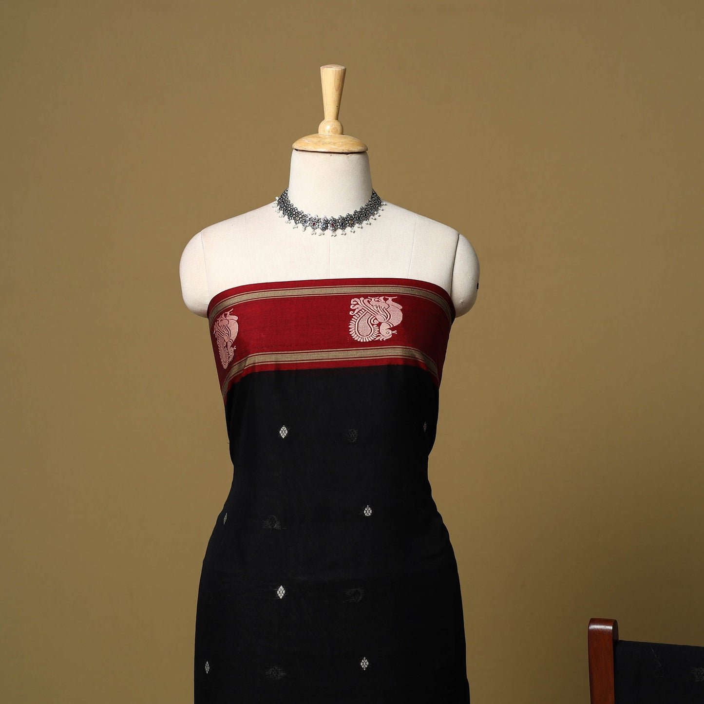 3pc cotton unstitched dharwad dress material with border 55