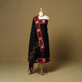 3pc cotton unstitched dharwad dress material with border 55