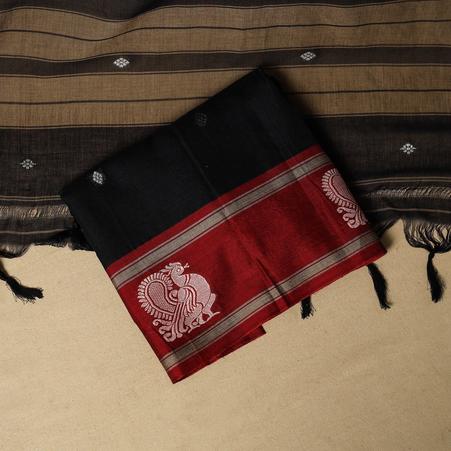 3pc cotton unstitched dharwad dress material with border 55