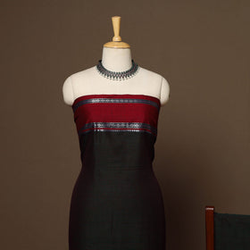 Black - 3pc cotton unstitched dharwad dress material