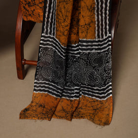 Black - 3pc cotton unstitched hand batik dress material 06