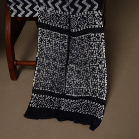 Black - 3pc cotton unstitched kutch batik dress material 08