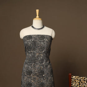 Black - 3pc cotton unstitched kutch batik dress material 20