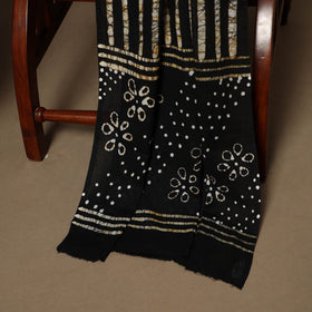 Black - 3pc cotton unstitched kutch batik dress material 34