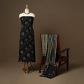 Black - 3pc cotton unstitched kutch batik dress material 34