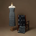 Black - 3pc cotton unstitched kutch batik dress material 13