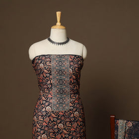 Black - 3pc digital merino wool unstitched dress material