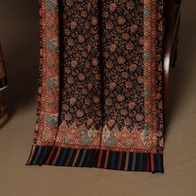 Black - 3pc digital merino wool unstitched dress material