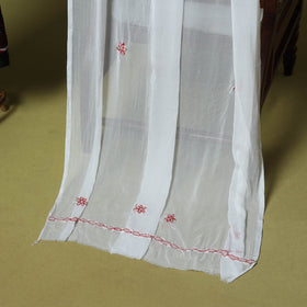 Black - 3pc hand embroidery cotton lucknow chikankari dress