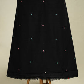  Black 3pc Handloom Cotton Kutch Bhujodi Dress Material