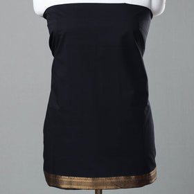  Black 3pc Handloom Cotton Mangalagiri Dress Material