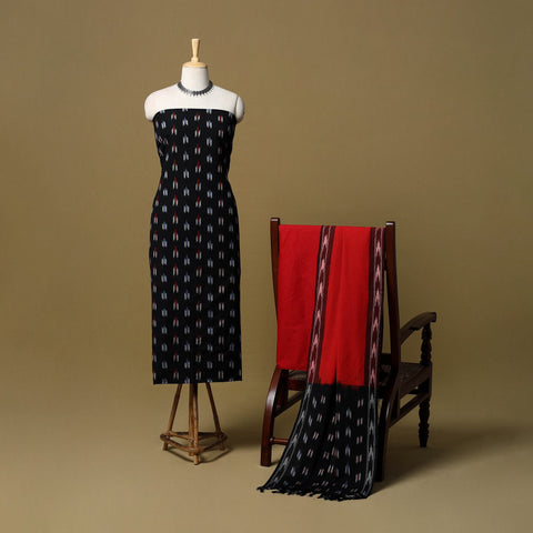 3pc handloom cotton pochampally ikat dress material 06