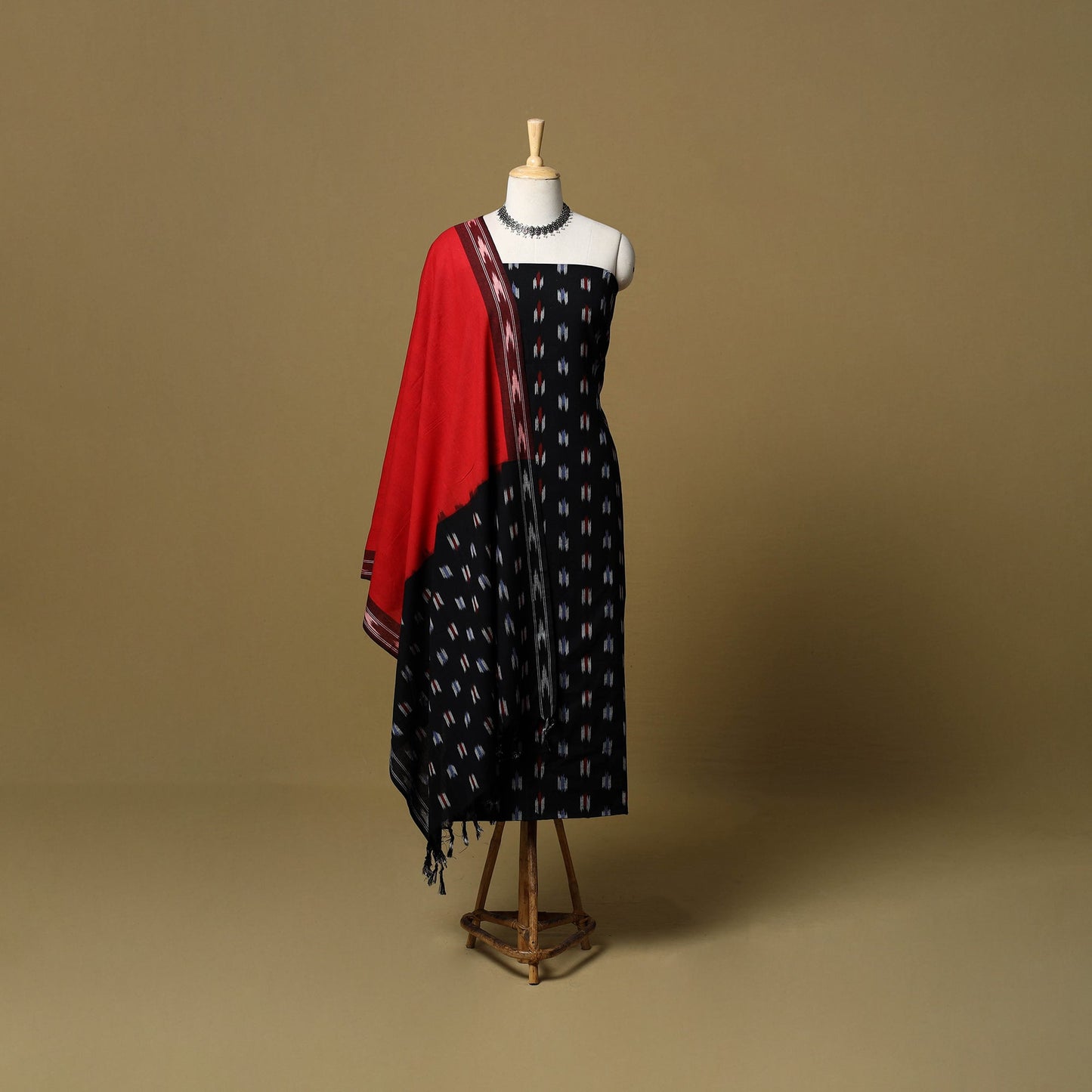 3pc handloom cotton pochampally ikat dress material 06