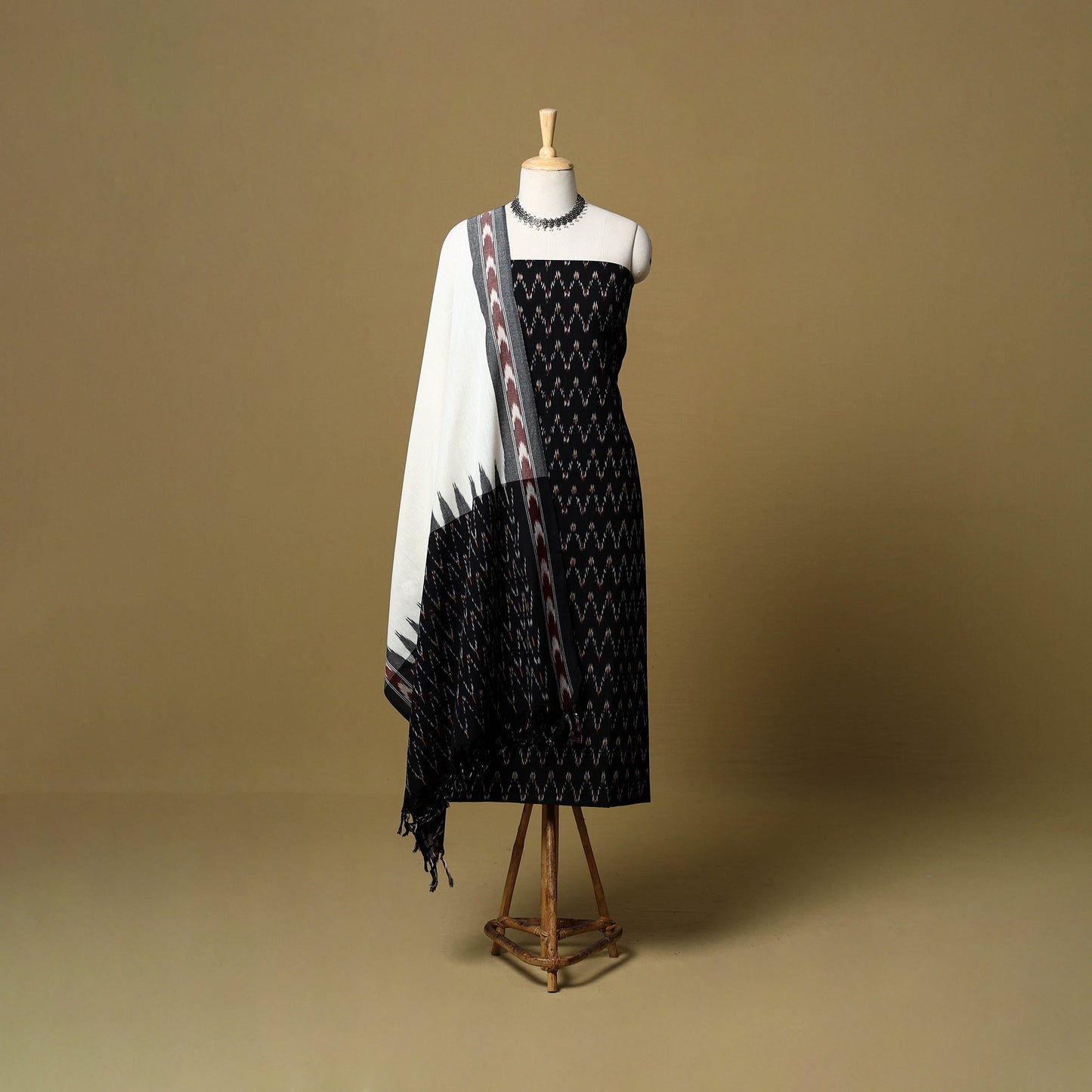 3pc handloom cotton pochampally ikat dress material 07