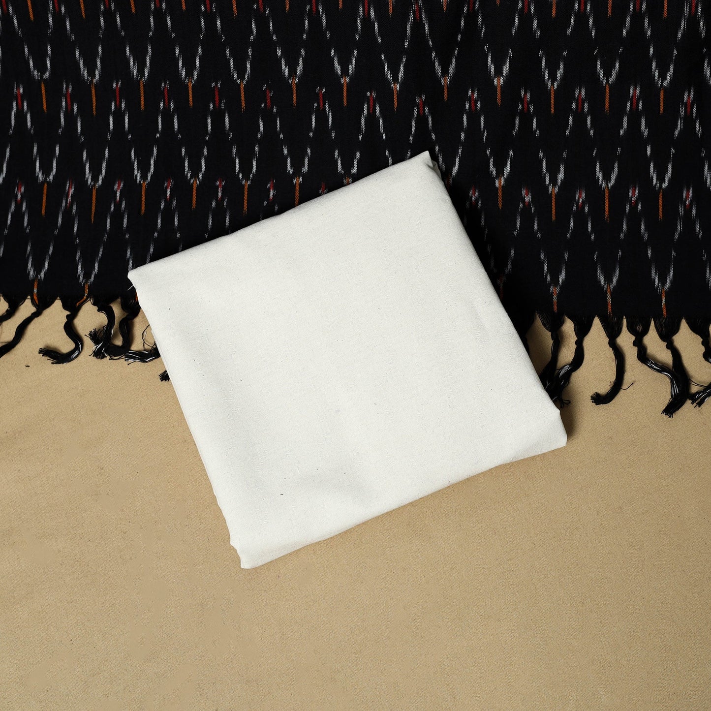 3pc handloom cotton pochampally ikat dress material 07