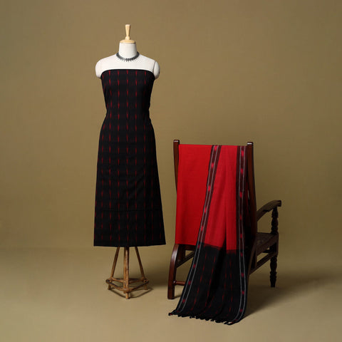 3pc handloom cotton pochampally ikat dress material 13