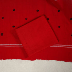 Black 3pc Handloom Cotton Sambalpuri Ikat Dress Material