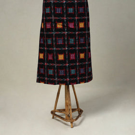 Black 3pc Handloom Cotton Sambalpuri Ikat Dress Material