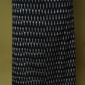 Black - 3pc handloom cotton unstitched pochampally ikat