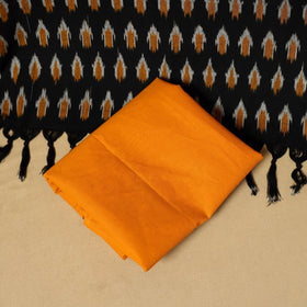 Black - 3pc handloom cotton unstitched pochampally ikat