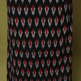 Black - 3pc handloom cotton unstitched pochampally ikat