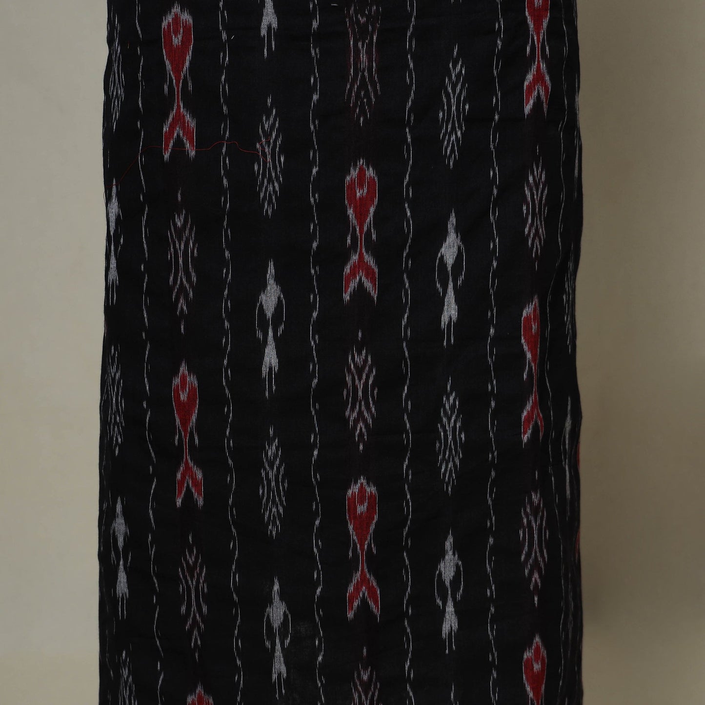 Black - 3pc handloom cotton unstitched sambalpuri dress
