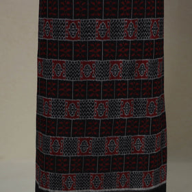 Black - 3pc handloom cotton unstitched sambalpuri dress