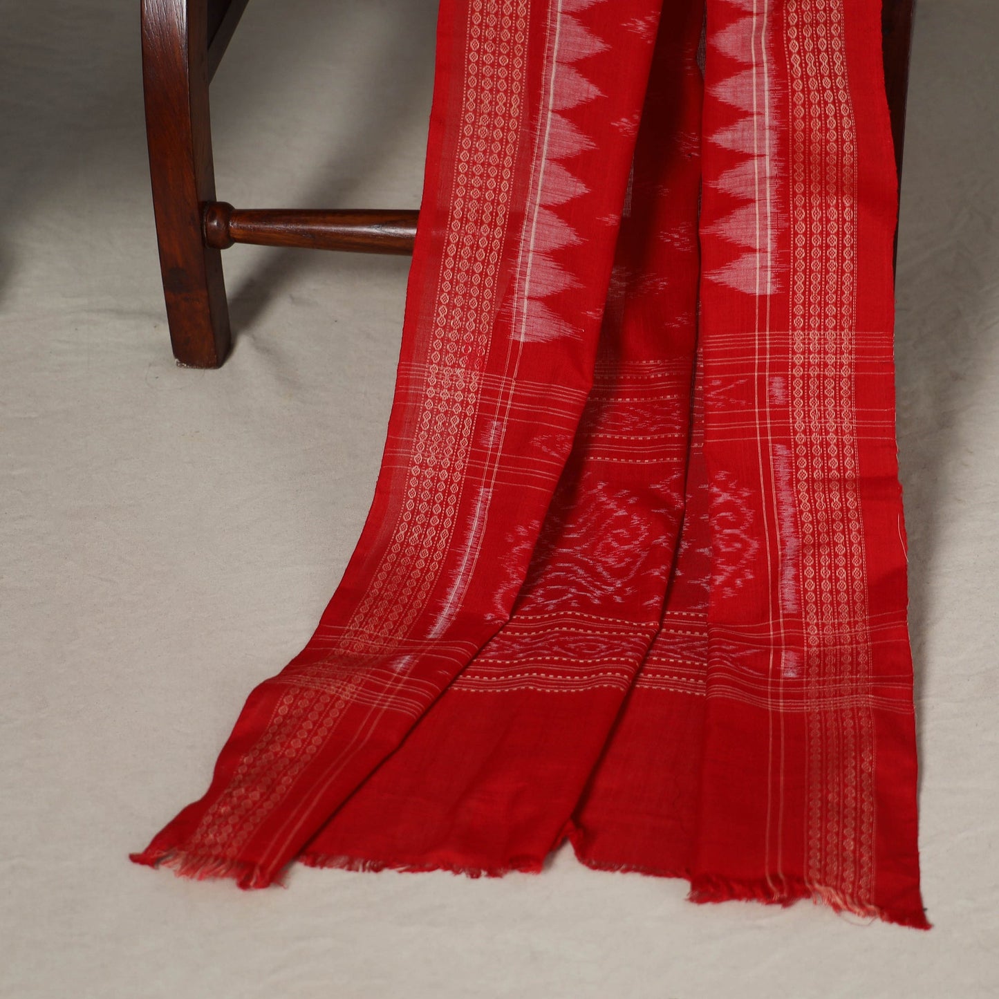 Black - 3pc handloom cotton unstitched sambalpuri dress